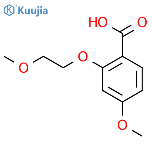 4-Methoxy-2-(2-methoxyethoxy)benzoic Acid structure