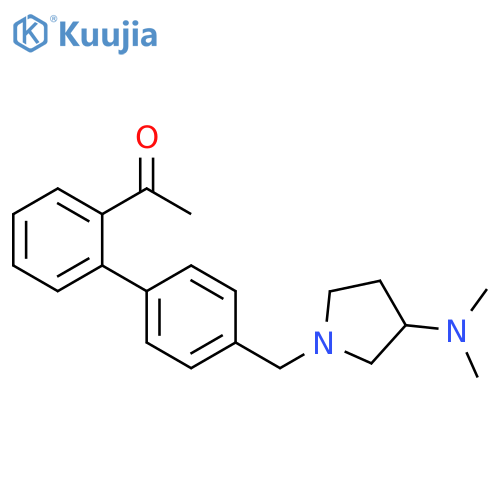 Ethanone,1-[4'-[[3-(dimethylamino)-1-pyrrolidinyl]methyl][1,1'-biphenyl]-2-yl]- structure