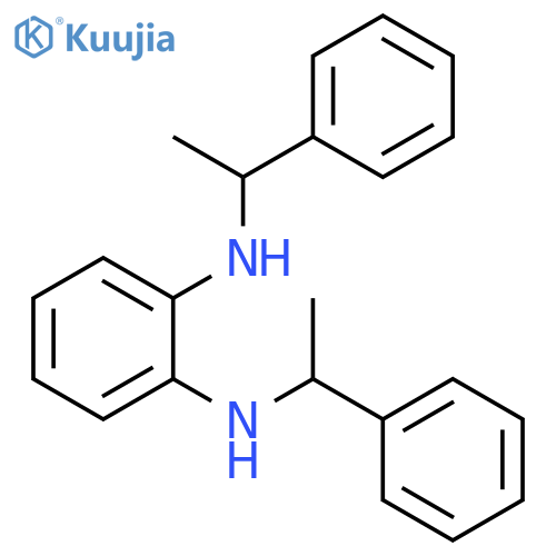1,2-Benzenediamine, N,N'-bis[(1R)-1-phenylethyl]- structure