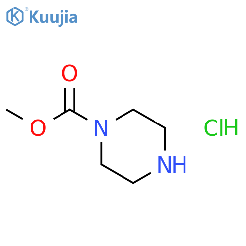 Methyl piperazine-1-carboxylate hydrochloride structure