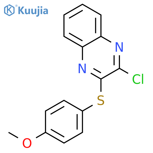 2-Chloro-3-[(4-methoxyphenyl)thio]quinoxaline structure