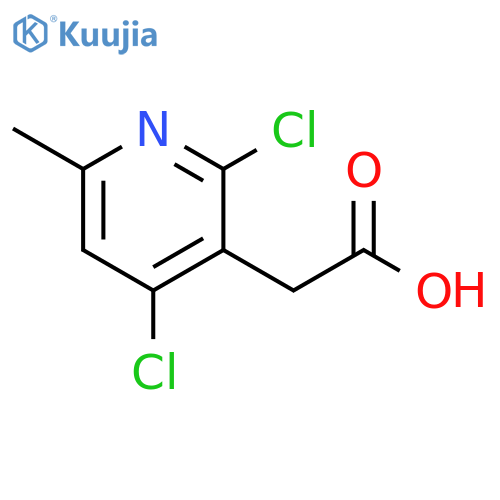 2-(2,4-dichloro-6-methylpyridin-3-yl)acetic acid structure