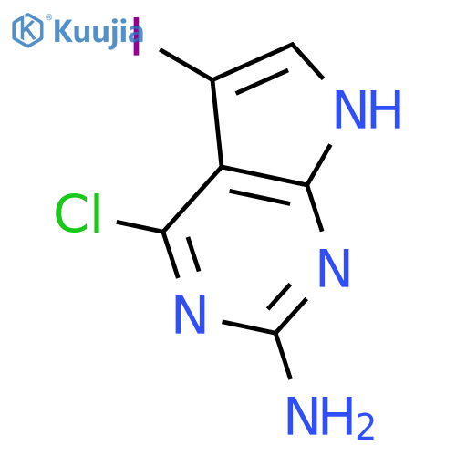 4-Chloro-5-iodo-7H-pyrrolo[2,3-d]pyrimidin-2-amine structure