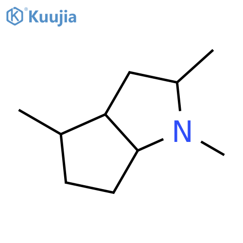 Cyclopenta[b]pyrrole, octahydro-1,2,4-trimethyl- structure