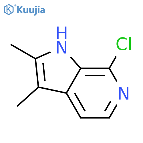 1H-Pyrrolo[2,3-c]pyridine, 7-chloro-2,3-dimethyl- structure