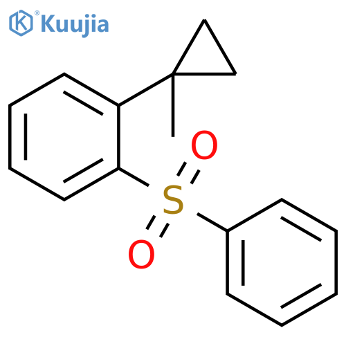1-(Benzenesulfonyl)-2-(1-methylcyclopropyl)benzene structure