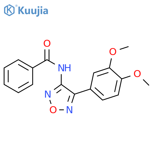 N-4-(3,4-dimethoxyphenyl)-1,2,5-oxadiazol-3-ylbenzamide structure