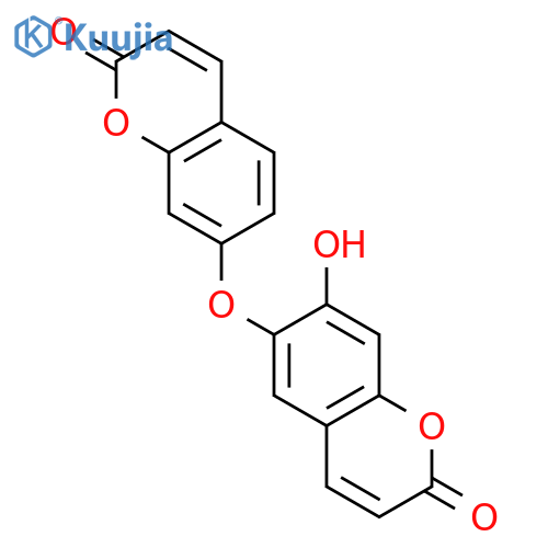 2H-1-Benzopyran-2-one,7-hydroxy-6-[(2-oxo-2H-1-benzopyran-7-yl)oxy]- structure