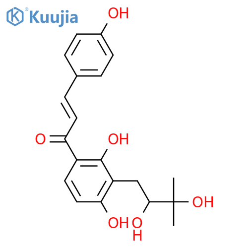 2',4,4'-Trihydroxy-3'-prenylchalcone; (E)-form, 2'',3''-Dihydro, 2''ξ,3''-dihydroxy structure