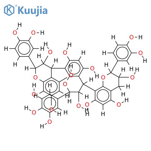 Catechin(4alpha?8)gallocatechin(4alpha?8)catechin structure