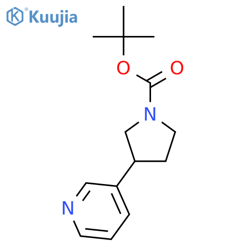 tert-Butyl 3-(pyridin-3-yl)pyrrolidine-1-carboxylate structure
