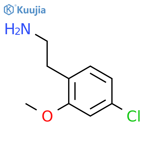 2-(4-chloro-2-methoxyphenyl)ethan-1-amine structure