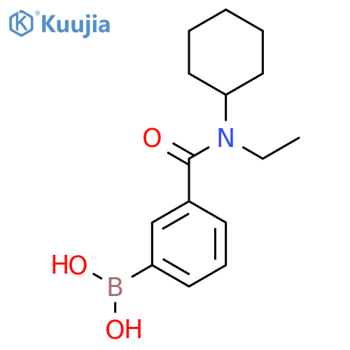 Boronic acid, b-[3-[(cyclohexylethylamino)carbonyl]phenyl]- structure