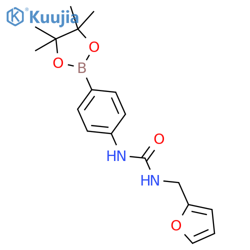 4-(3-Furfurylureido)phenylboronic acid, pinacol ester structure