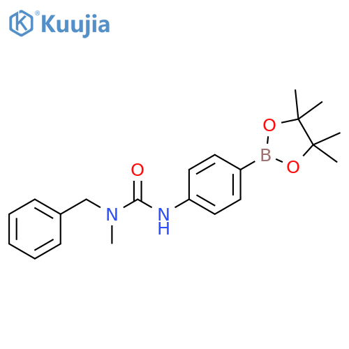 N-methyl-N-(phenylmethyl)-N'-[4-(4,4,5,5-tetramethyl-1,3,2-dioxaborolan-2-yl)phenyl]Urea structure