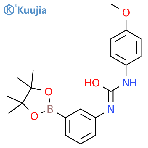 1-(4-Methoxyphenyl)-3-(3-(4,4,5,5-tetramethyl-1,3,2-dioxaborolan-2-yl)phenyl)urea structure