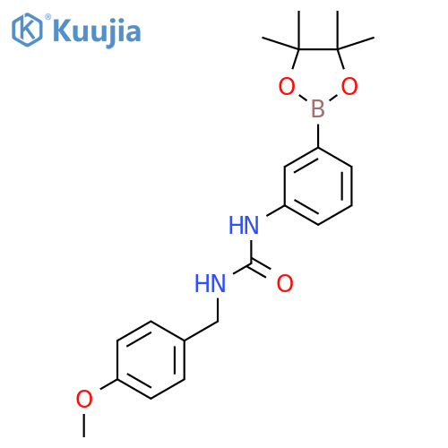 1-(4-Methoxybenzyl)-3-(3-(4,4,5,5-tetramethyl-1,3,2-dioxaborolan-2-yl)phenyl)urea structure
