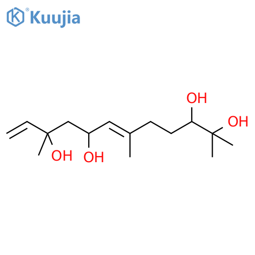6,11-Dodecadiene-2,3,8,10-tetrol, 2,6,10-trimethyl-, (3R,6E,8S,10S)- structure