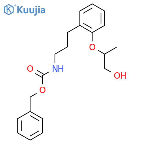(R)-Benzyl (3-(2-((1-hydroxypropan-2-yl)oxy)phenyl)propyl)carbamate structure