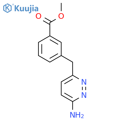 Benzoic acid, 3-(6-amino-3-pyridazinyl)methyl-, methylester structure