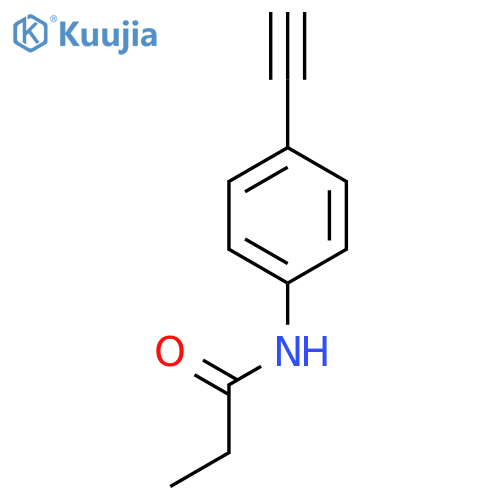 Propanamide, N-(4-ethynylphenyl)- structure