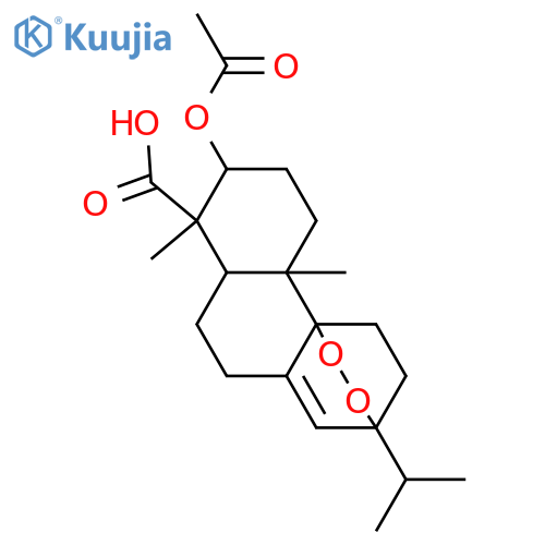 9,13-Epidioxy-8(14)-abieten-18-oic acid; (9α,13α)-form, 3β-Acetoxy structure