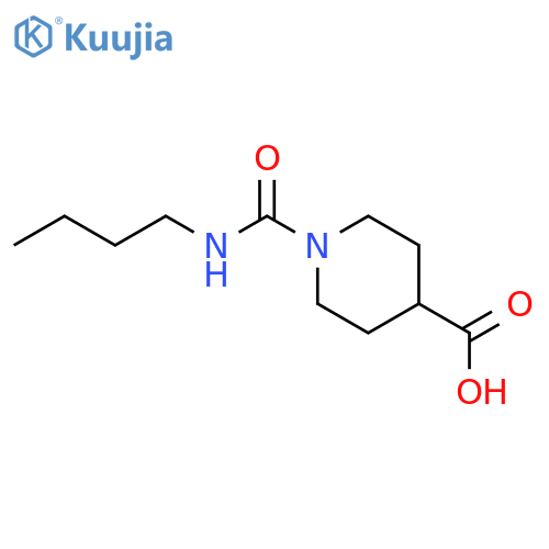 1-(Butylcarbamoyl)piperidine-4-carboxylic Acid structure