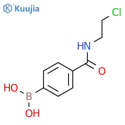 N-(2-Chloroethyl) 4-boronobenzamide structure