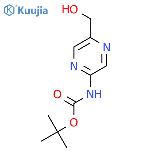 tert-Butyl (5-(hydroxymethyl)pyrazin-2-yl)carbamate structure
