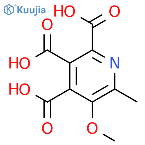 2,3,4-Pyridinetricarboxylicacid, 5-methoxy-6-methyl- structure