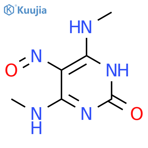 2(1H)-Pyrimidinone, 4,6-bis(methylamino)-5-nitroso- structure