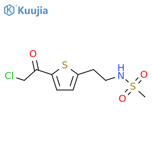 N-{2-5-(2-Chloroacetyl)thiophen-2-ylethyl}methanesulfonamide structure