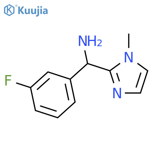 (3-Fluorophenyl)(1-methyl-1H-imidazol-2-yl)methanamine structure