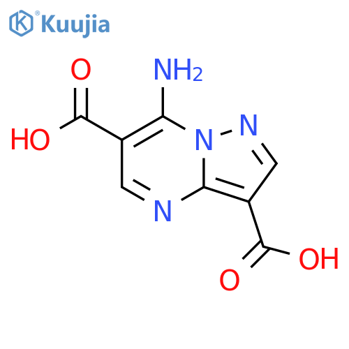 Pyrazolo[1,5-a]pyrimidine-3,6-dicarboxylic acid, 7-amino- structure