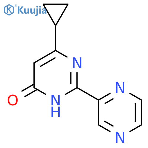 6-Cyclopropyl-2-(pyrazin-2-yl)pyrimidin-4-ol structure