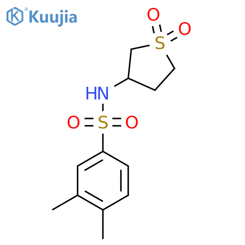 N-(1,1-dioxo-1lambda6-thiolan-3-yl)-3,4-dimethylbenzene-1-sulfonamide structure