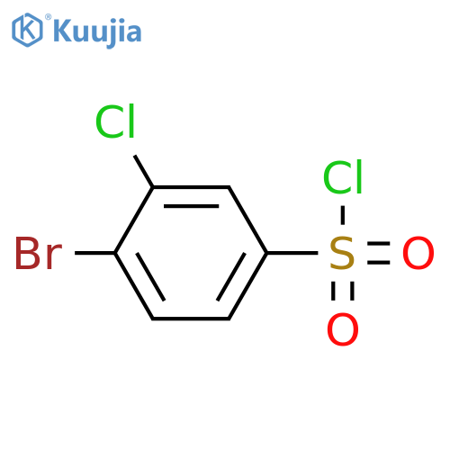 4-Bromo-3-chlorobenzene-1-sulfonyl chloride structure