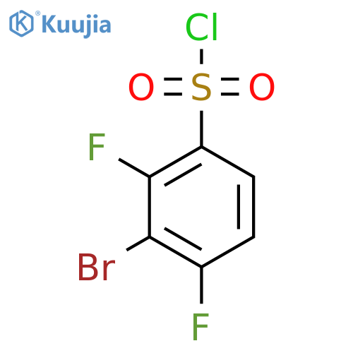 3-bromo-2,4-difluorobenzene-1-sulfonyl chloride structure