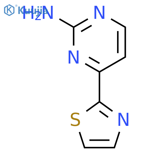 4-(1,3-Thiazol-2-yl)pyrimidin-2-amine structure