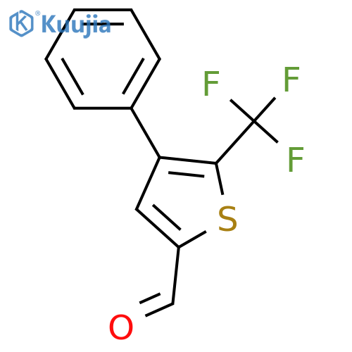 4-Phenyl-5-(trifluoromethyl)thiophene-2-carbaldehyde structure