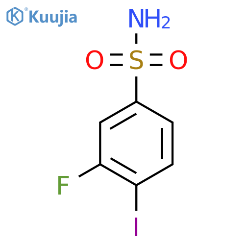 3-Fluoro-4-iodobenzenesulfonamide structure