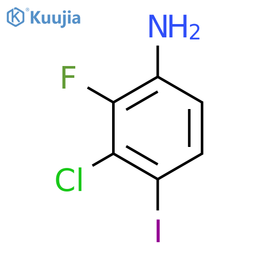 3-Chloro-2-fluoro-4-iodoaniline structure