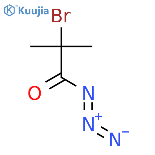 Propanoyl azide, 2-bromo-2-methyl- structure
