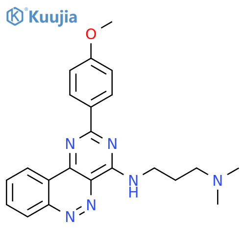 1,3-Propanediamine,N'-[2-(4-methoxyphenyl)pyrimido[5,4-c]cinnolin-4-yl]-N,N-dimethyl- structure