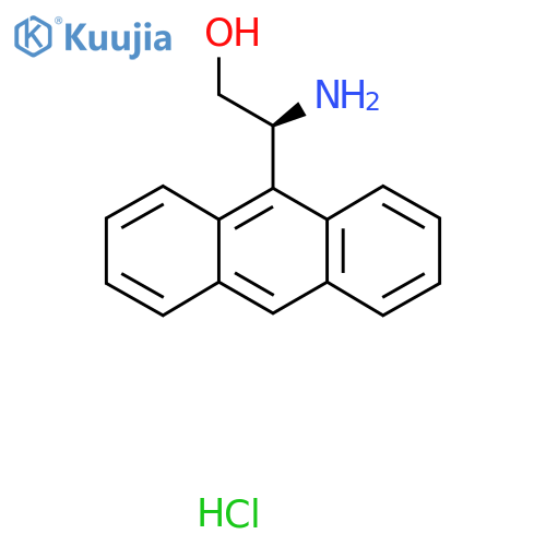 (S)-2-Amino-2-(anthracen-9-yl)ethan-1-ol hydrochloride structure