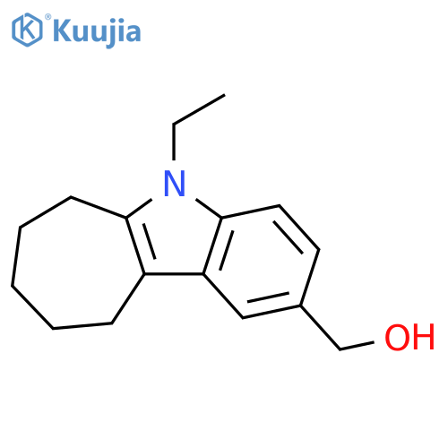 Cyclohept[b]indole-2-methanol, 5-ethyl-5,6,7,8,9,10-hexahydro- structure