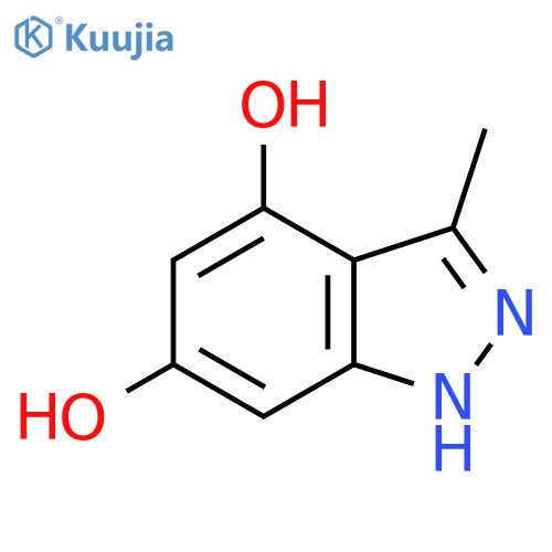 3-methyl-1H-Indazole-4,6-diol structure