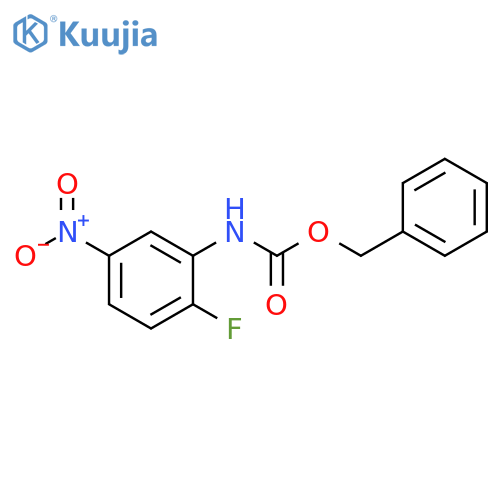 benzyl N-(2-fluoro-5-nitrophenyl)carbamate structure