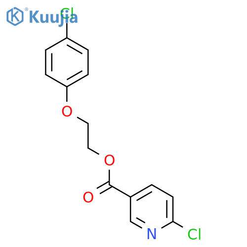 2-(4-Chlorophenoxy)ethyl 6-chloropyridine-3-carboxylate structure