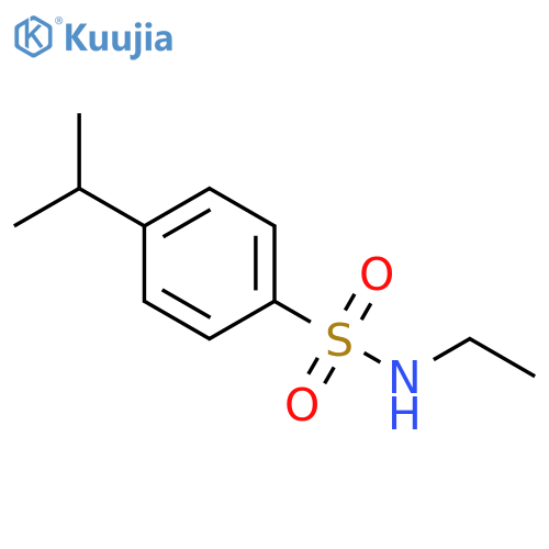 N-ethyl-4-(propan-2-yl)benzene-1-sulfonamide structure
